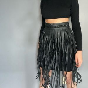Black BCBG Fringe / Gladiator Belt *RARE*